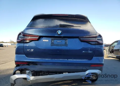 2022 BMW X3 xDrive30I из США, поврежденный, VIN 5UX53DP08N9N42037